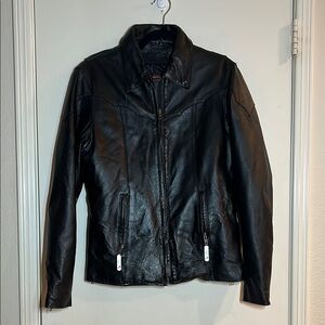 Bike Star Women’s Leather Motorcycle Jacket